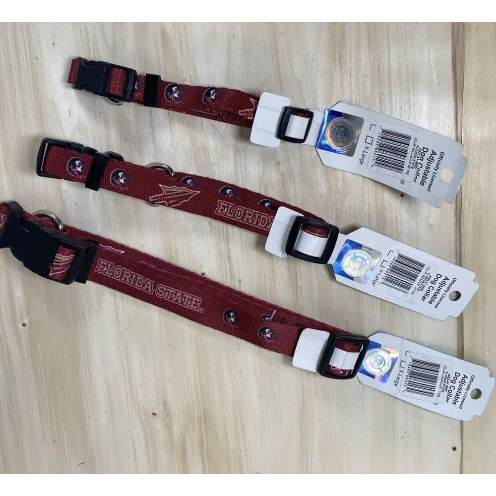 FSU Florida State University Seminoles NCAA Dog Collar Size‎ Small NWT